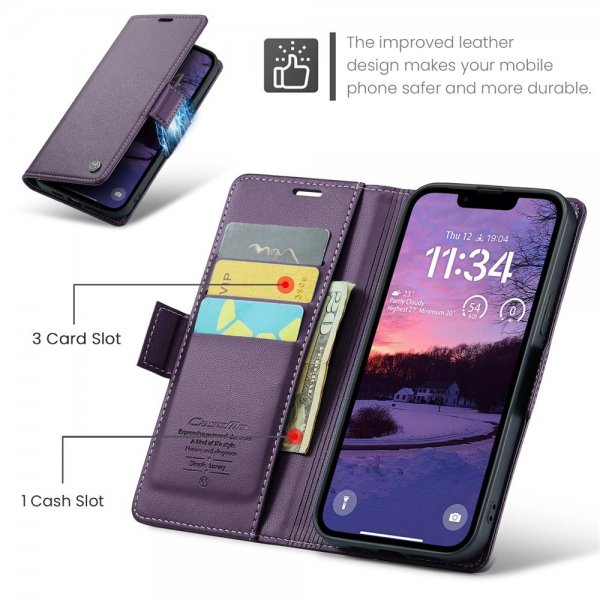 CaseMe iPhone 16e/17e Etui 023 Series Lilla