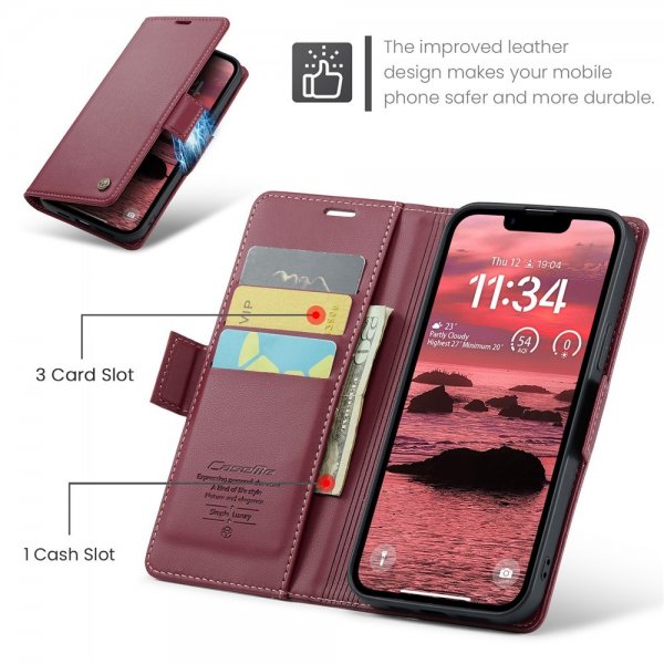 CaseMe iPhone 16e/17e Etui 023 Series Rød