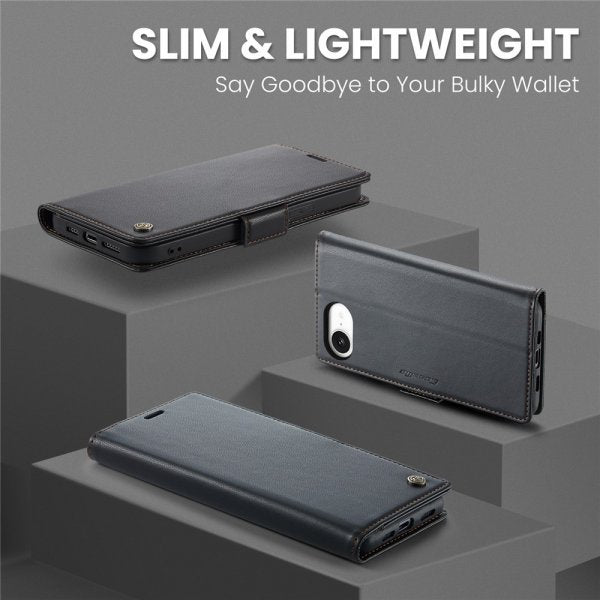 CaseMe iPhone 16e/17e Etui 023 Series Svart