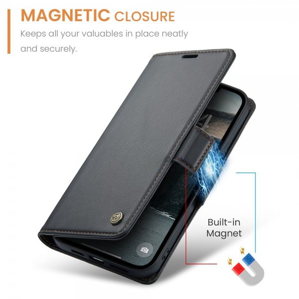 CaseMe iPhone 16e/17e Etui 023 Series Svart