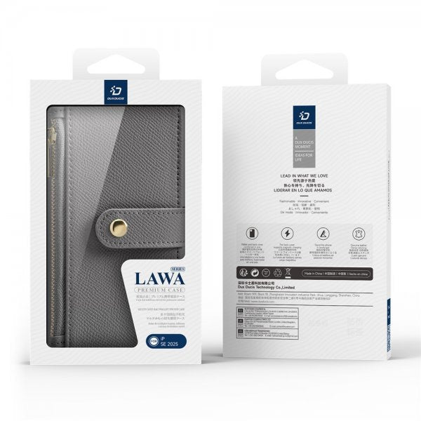 Dux Ducis iPhone 16e/17e Etui 2-in-1 Lawa Series MagSafe Grå