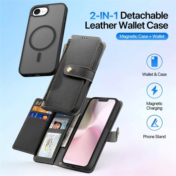 Dux Ducis iPhone 16e/17e Etui 2-in-1 Lawa Series MagSafe Svart