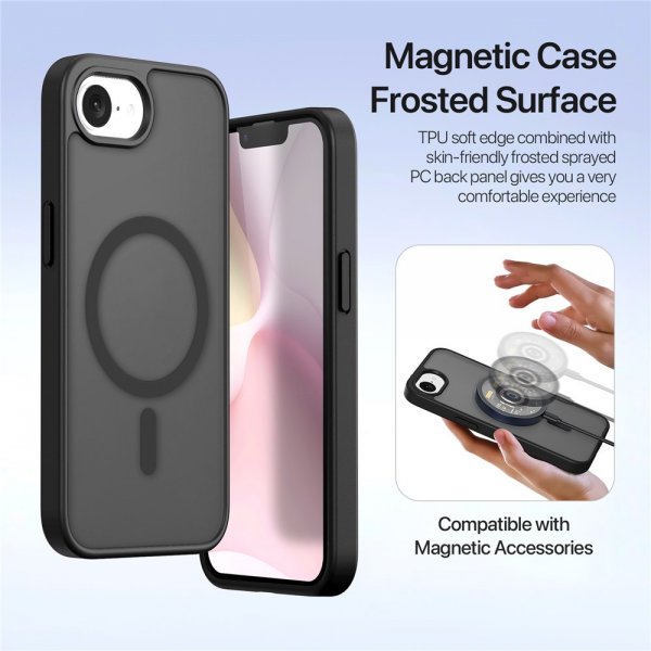 Dux Ducis iPhone 16e/17e Etui 2-in-1 Lawa Series MagSafe Svart