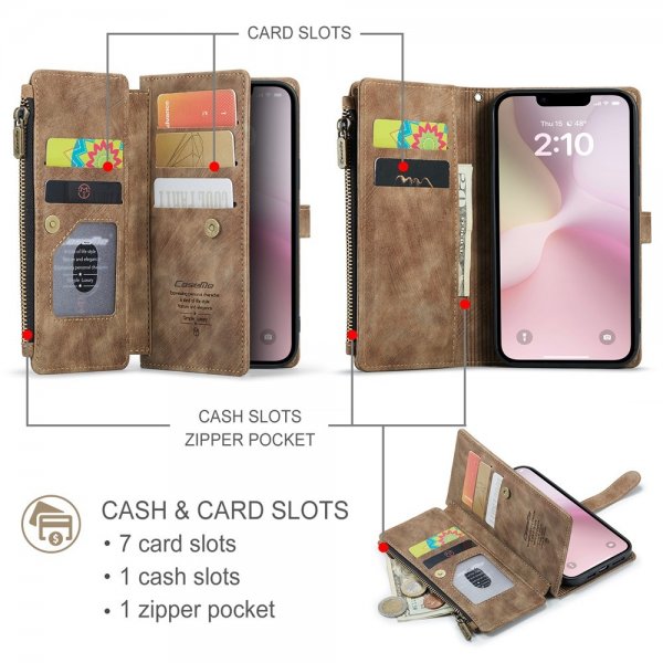 CaseMe iPhone 16e/17e Etui C30 Series Brun