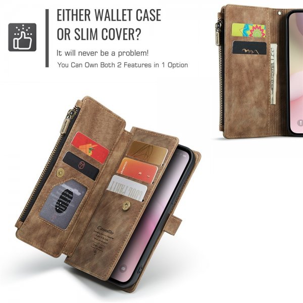 CaseMe iPhone 16e/17e Etui C30 Series Brun