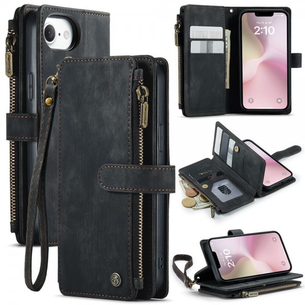 CaseMe iPhone 16e/17e Etui C30 Series Svart