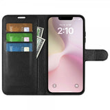 iPhone 16e/17e Etui Litchi Svart