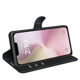 iPhone 16e/17e Etui Litchi Svart