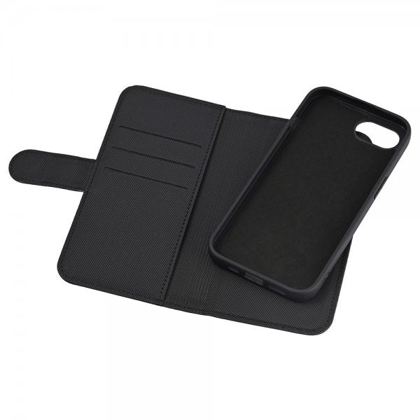 Deltaco iPhone 16e/17e Etui med avtakbart MagSafe-deksel Svart