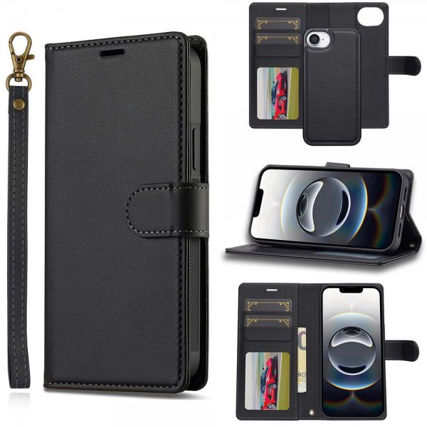 Nordic Covers iPhone 16e/17e Etui med avtakbart MagSafe-deksel Raven Black