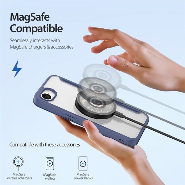 Dux Ducis iPhone 16e/17e Etui Skin X Pro Series MagSafe Blå