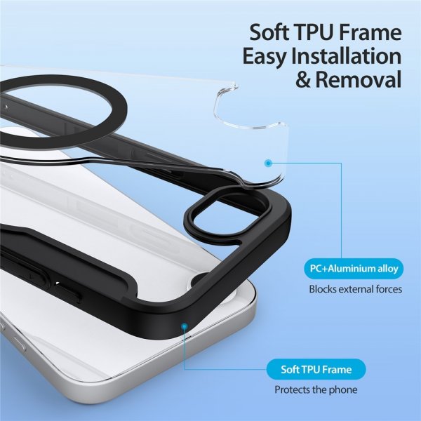 Dux Ducis iPhone 16e/17e Etui Skin X Pro Series MagSafe Svart