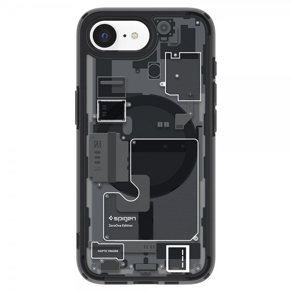 Spigen iPhone 16e/iPhone 17e Deksel Ultra Hybrid Zero One MagFit Svart