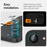 Spigen iPhone 16e/17e Kamerabeskytter GLAS.tR EZ Fit Optik Pro 2-pakning