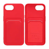 iPhone 16e/17e Deksel Kortholder Rød