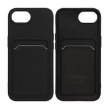 iPhone 16e/17e Deksel Kortholder Svart