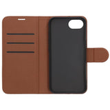 iPhone 16e/17e Etui med Kortlomme stativfunksjon Brun