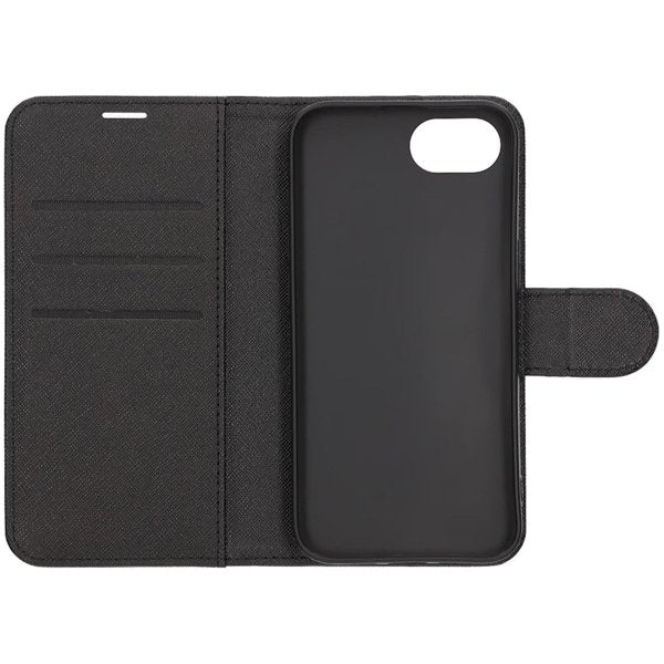 iPhone 16e/17e Etui med Kortlomme stativfunksjon Svart