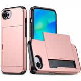 iPhone 16e/17e Deksel Card Slide Rosegull