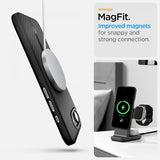 Spigen iPhone 16e/17e Deksel Enzo Aramid MagFit Matte Black