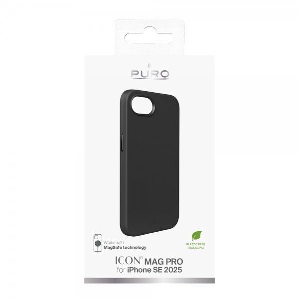 Puro iPhone 16e/17e Deksel ICON Mag Pro Svart