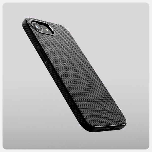Spigen iPhone 16e/17e Deksel Liquid Air Matte Black