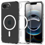 Spigen iPhone 16e/17e Deksel Liquid Crystal MagFit Clear White