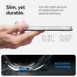 Spigen iPhone 16e/17e Deksel Liquid Crystal MagFit Clear White