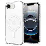 Spigen iPhone 16e/17e Deksel Liquid Crystal MagFit Clear White