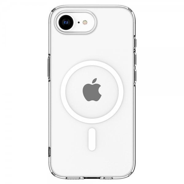 Spigen iPhone 16e/17e Deksel Liquid Crystal MagFit Clear White