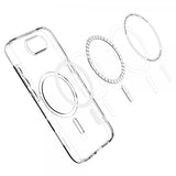 Spigen iPhone 16e/17e Deksel Liquid Crystal MagFit Clear White