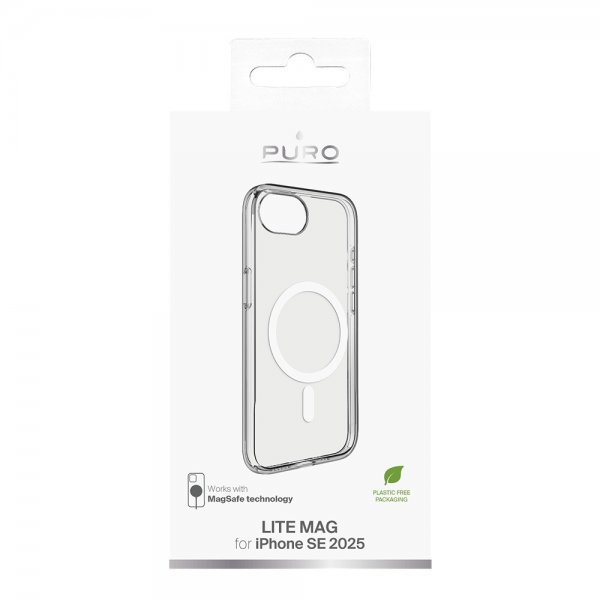 Puro iPhone 16e/17e Deksel LITE MAG Transparent