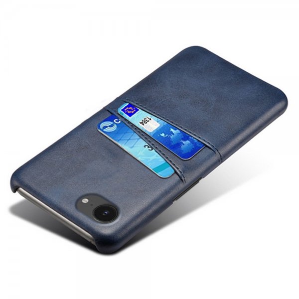 iPhone 16e/17e Deksel med To Kortlommer Blå