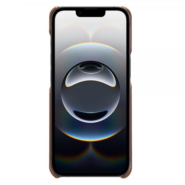 iPhone 16e/17e Deksel med To Kortlommer Mørkebrun