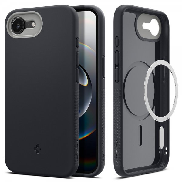 Spigen iPhone 16e/17e Deksel Nano Pop MagFit Black Sesame