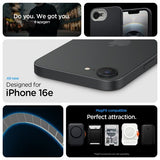 Spigen iPhone 16e/17e Deksel Nano Pop MagFit Black Sesame