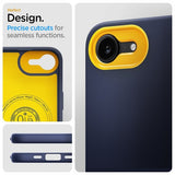 Spigen iPhone 16e/17e Deksel Nano Pop MagFit Blueberry Navy