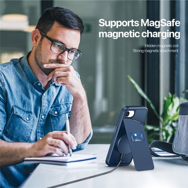 Dux Ducis iPhone 16e/17e Deksel Rafi II Series MagSafe Blå