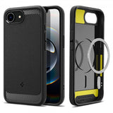 Spigen iPhone 16e/17e Deksel Rugged Armor MagFit Matte Black