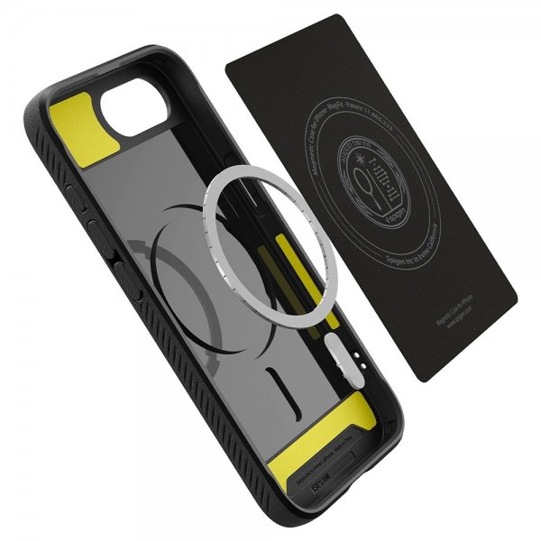 Spigen iPhone 16e/17e Deksel Rugged Armor MagFit Matte Black