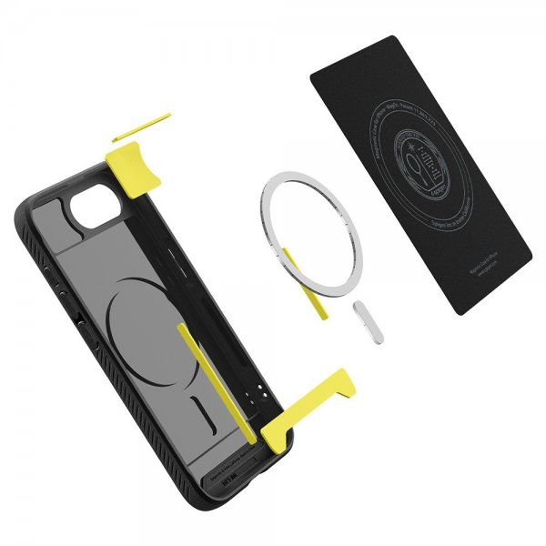 Spigen iPhone 16e/17e Deksel Rugged Armor MagFit Matte Black