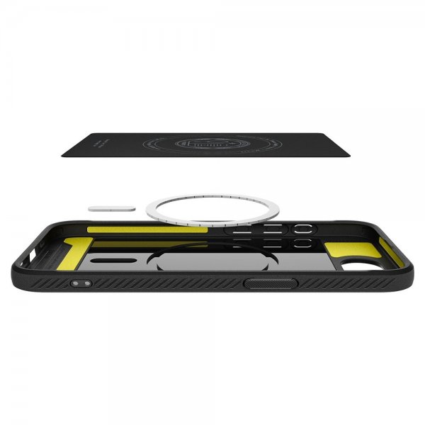 Spigen iPhone 16e/17e Deksel Rugged Armor MagFit Matte Black