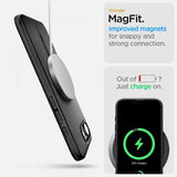 Spigen iPhone 16e/17e Deksel Thin Fit MagFit Svart