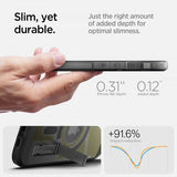 Spigen iPhone 16e/17e Deksel Tough Armor MagFit Frost Black