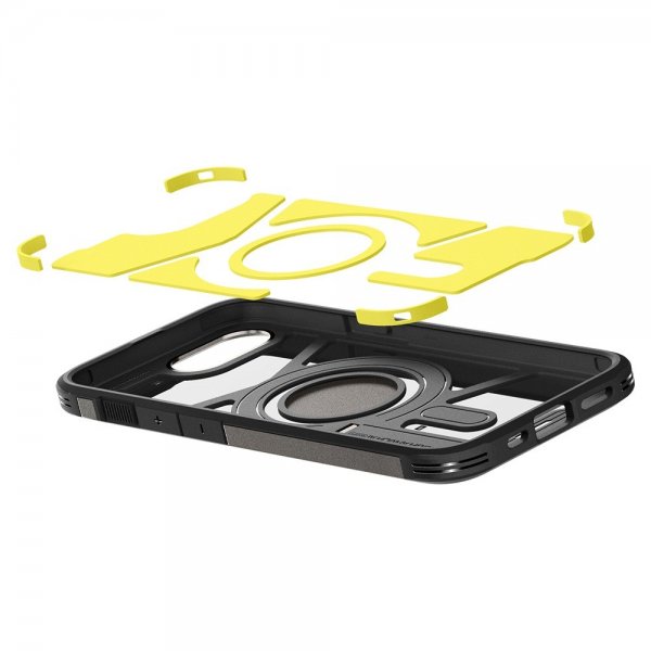 Spigen iPhone 16e/17e Deksel Tough Armor MagFit Gunmetal