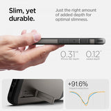 Spigen iPhone 16e/17e Deksel Tough Armor MagFit Gunmetal