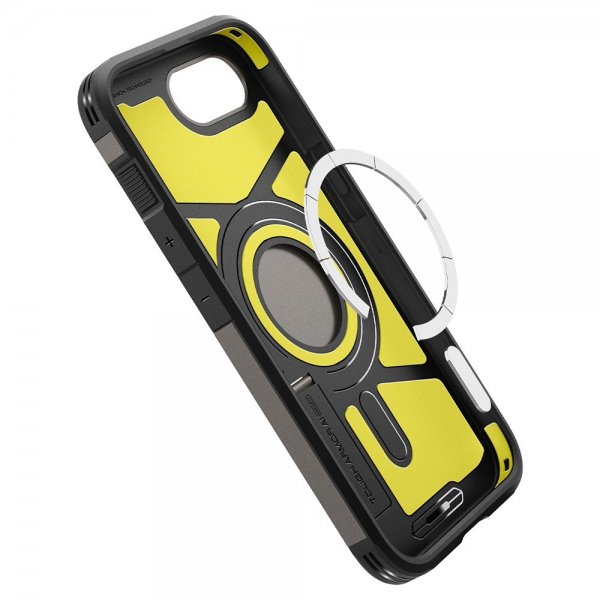 Spigen iPhone 16e/17e Deksel Tough Armor MagFit Gunmetal