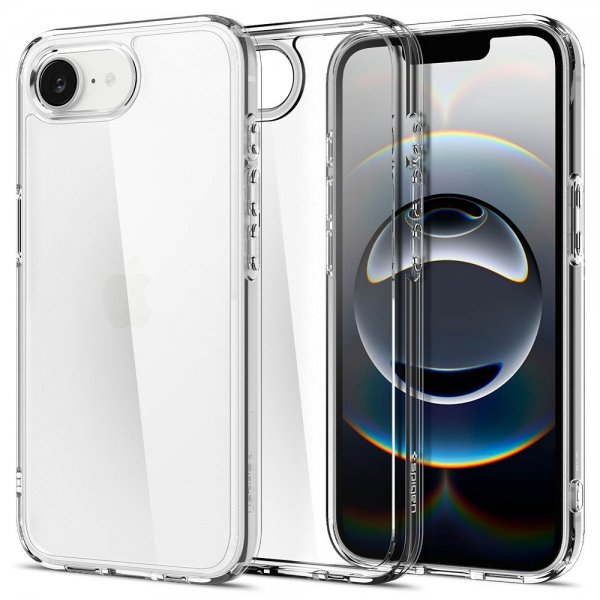 Spigen iPhone 16e/17e Deksel Ultra Hybrid Crystal Clear