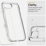Spigen iPhone 16e/17e Deksel Ultra Hybrid Crystal Clear
