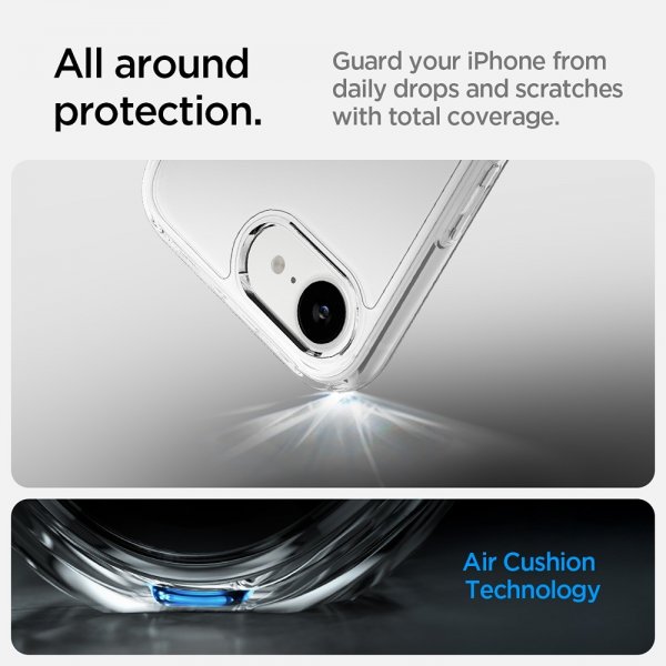 Spigen iPhone 16e/17e Deksel Ultra Hybrid Crystal Clear